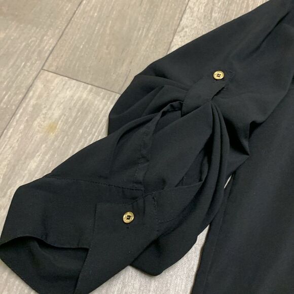 Womens Calvin Klein Button Down Roll Up‎ Sleeve Casual Shirt - Picture 5 of 6